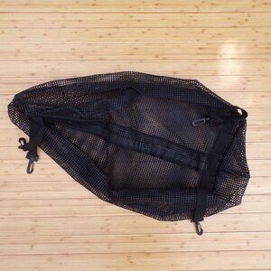 Rubberized Nylon Mesh Waterproof Storage Bag. Velcro Closure Kayak Canoe Boat